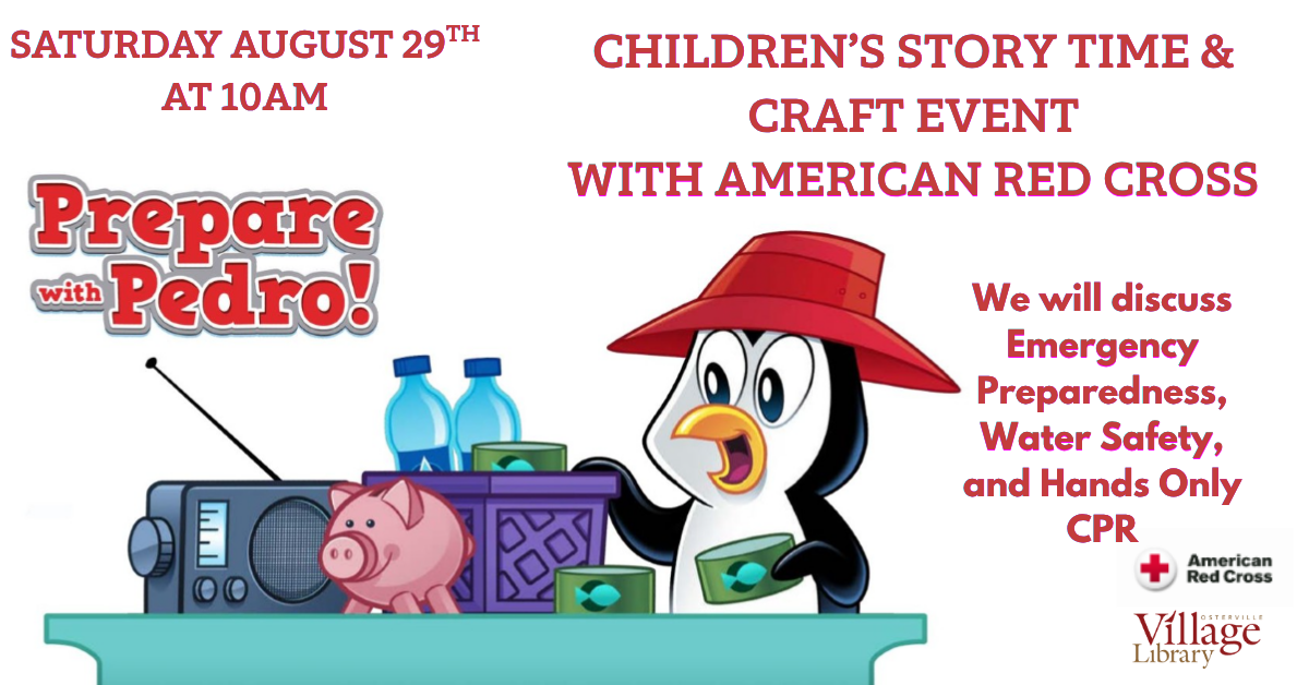 Children's story time and craft event with American Red Cross