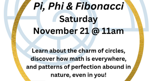 Lecture on Pi Phi and Fibonacci at Osterville Library November 21